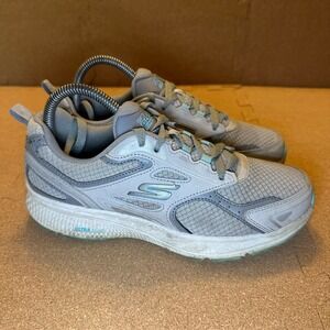 Skechers GOrun Consistent Mens Grey Teal Running Shoes 128075 GYTQ Size 8